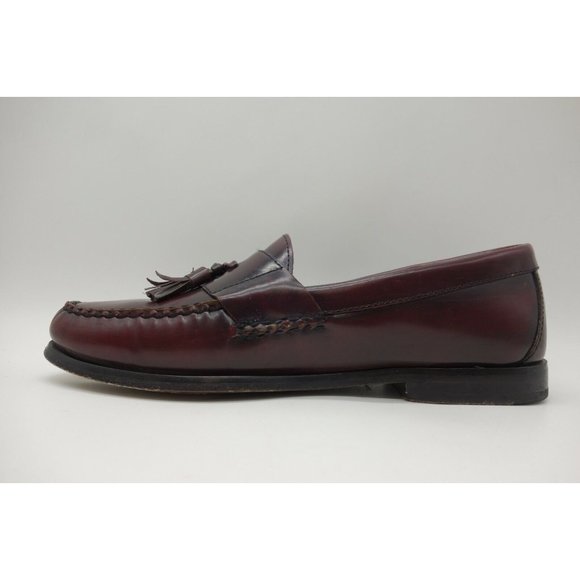 Johnston Murphy Burgundy Leather Tassel Slip On Loafers Shoes Men\'s 8.5 M main image 8